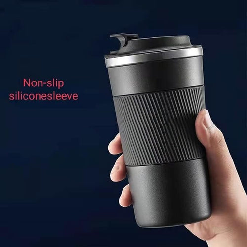 Insulated Travel Coffee Mug 2.0 – 380ml Double Wall Vacuum Stainless Steel Tumbler with Spill-Proof Flip Lid (Blue)