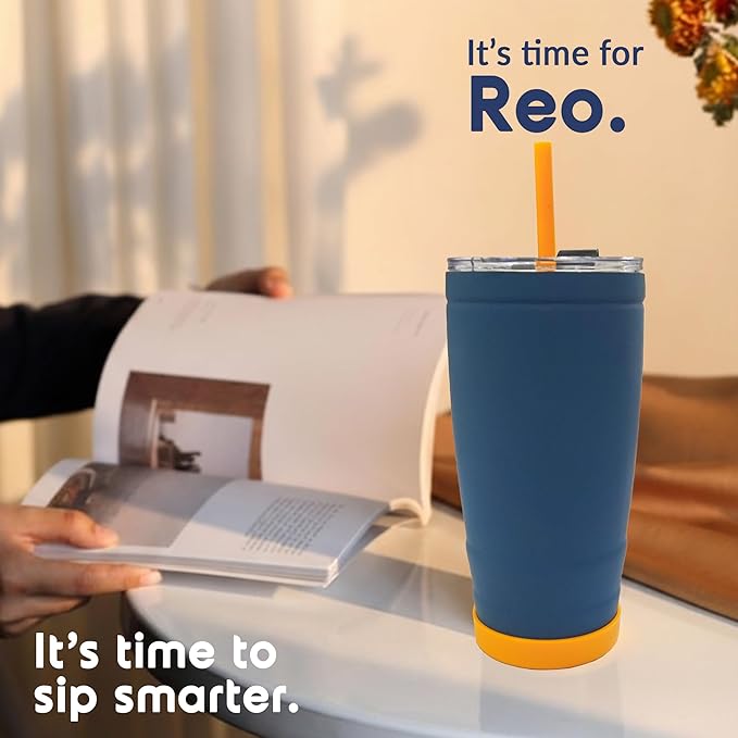 Wizardmink REO 500ml Vacuum Insulated Stainless Steel Tumbler with Straw – Leak-Proof Travel Mug